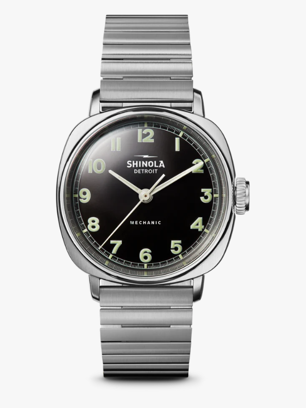 Shinola Black Dial Mechanic Men&