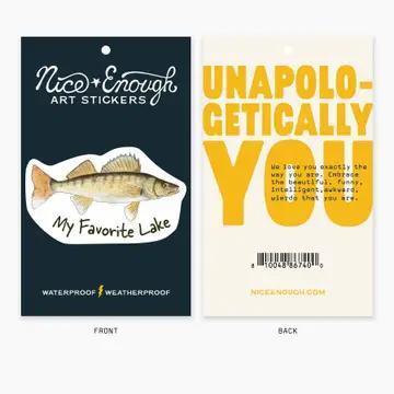 Walleye – Lake Chelan Name Drop Sticker