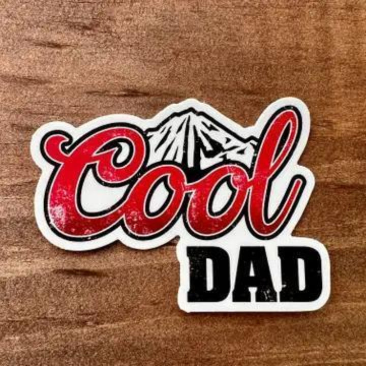 208 Tees Cool Dad Sticker - Weatherproof - Durable | 3-3.5 inches