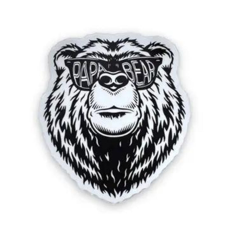 208 Tees Papa Bear Sticker - Weatherproof - Made In USA | 3-3.5 inches