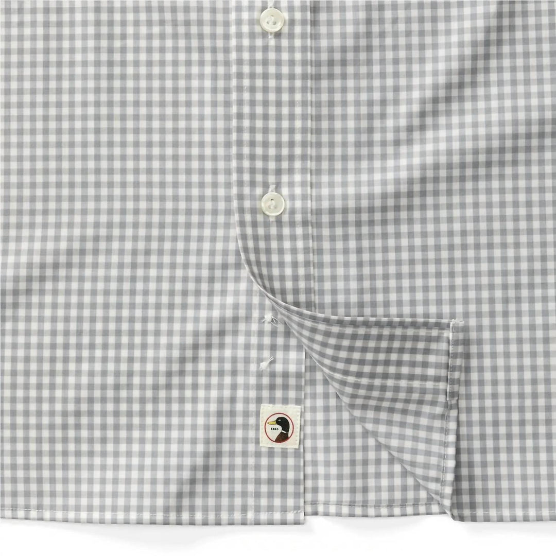 Duckhead LS Walton Performance Gingham Shirt - Ultimate Grey