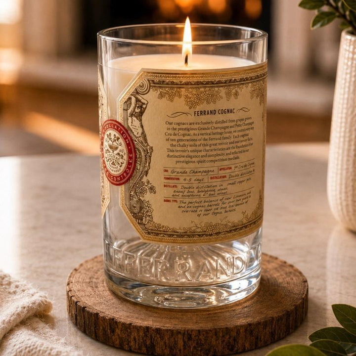 Last Call Bottle Co Ferrand® Cognac Bottle Candle 20 oz
