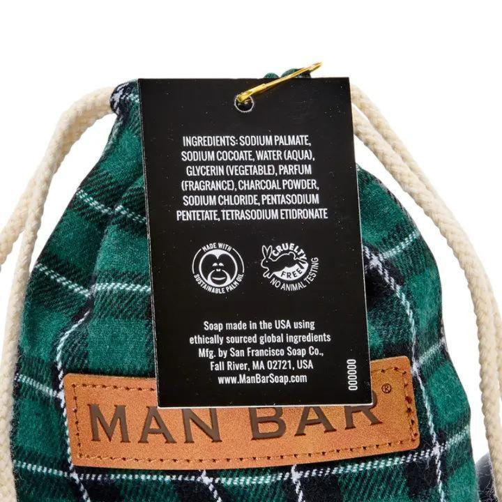 San Francisco Soap Man Bar Bag of Coal Soap