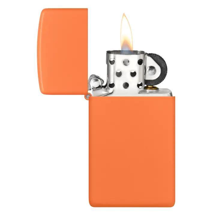 Zippo Slim® Orange Matte Windproof Lighter