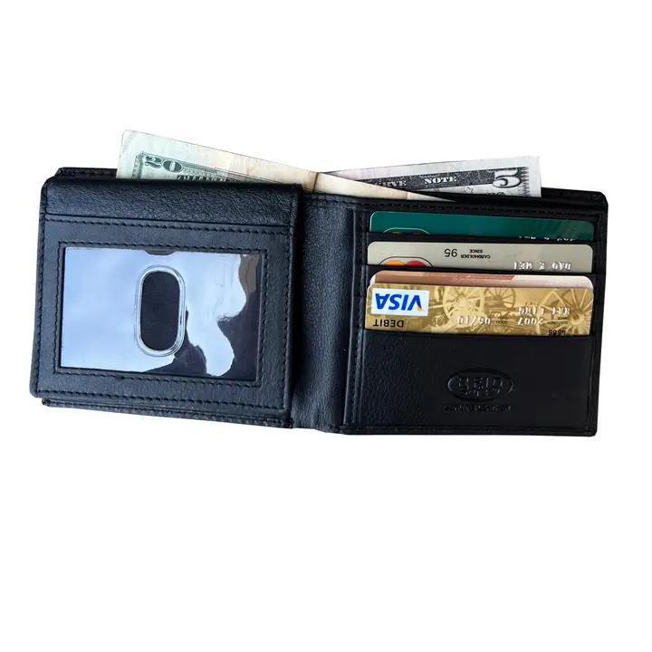 Cowhide bi-fold wallet default