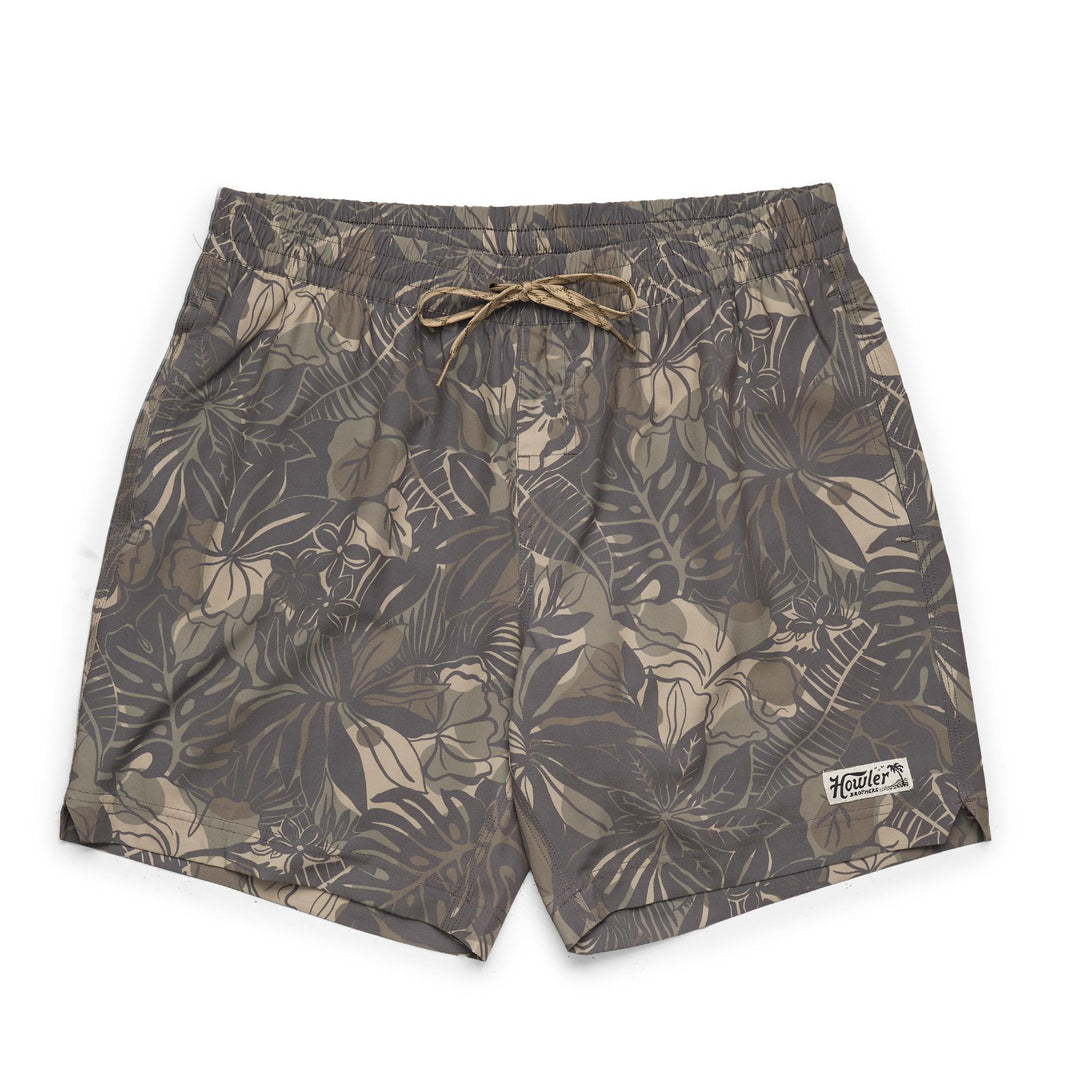 Deep Set Boardshorts - Tropic Noir : Antique Black