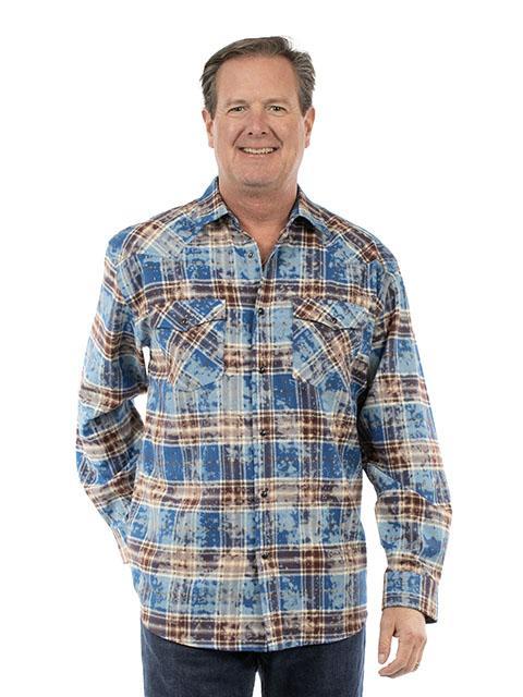 Scully Snow Washed Western Shirt 5417