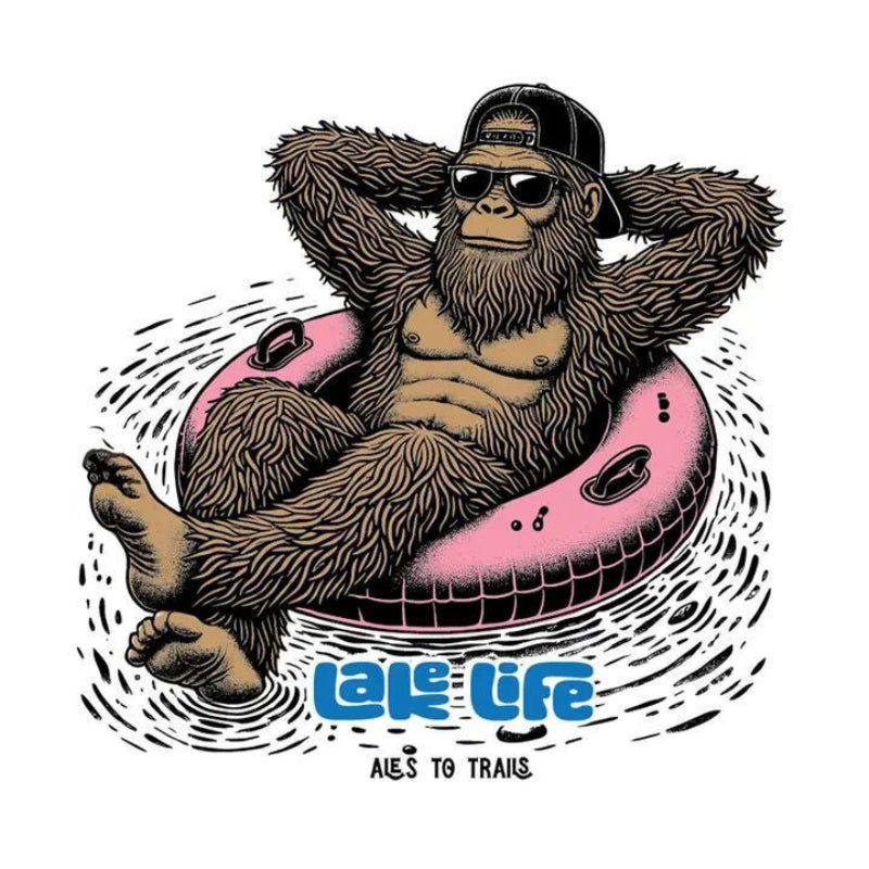Ales to Trails Bigfoot Lake Life Decal