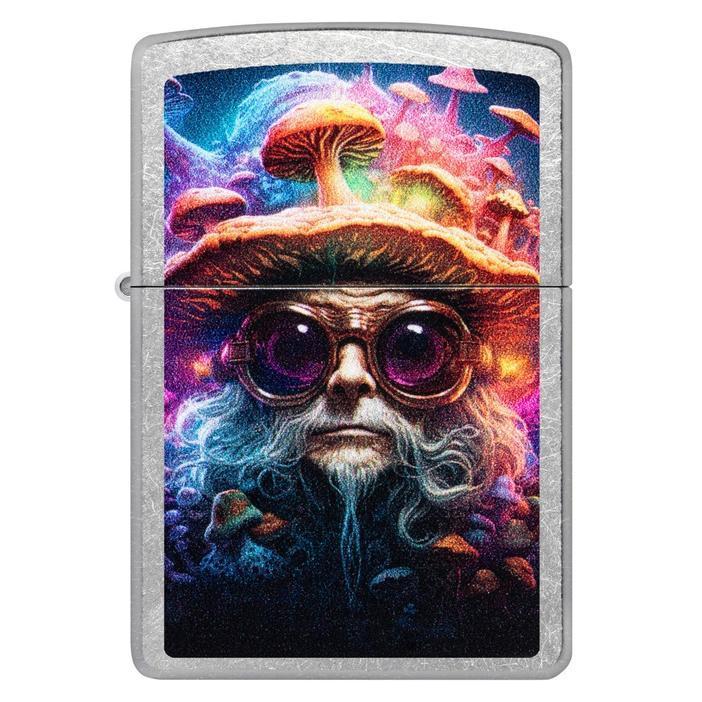 Zippo Mushroom Man Design Street Chrome Windproof Lighter