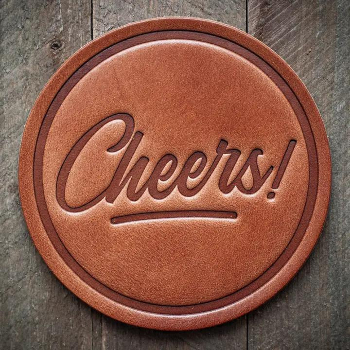 Sugarhouse Leather Coaster 