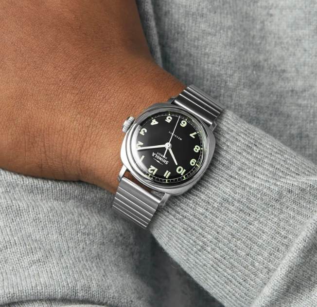 Shinola Black Dial Mechanic Men&