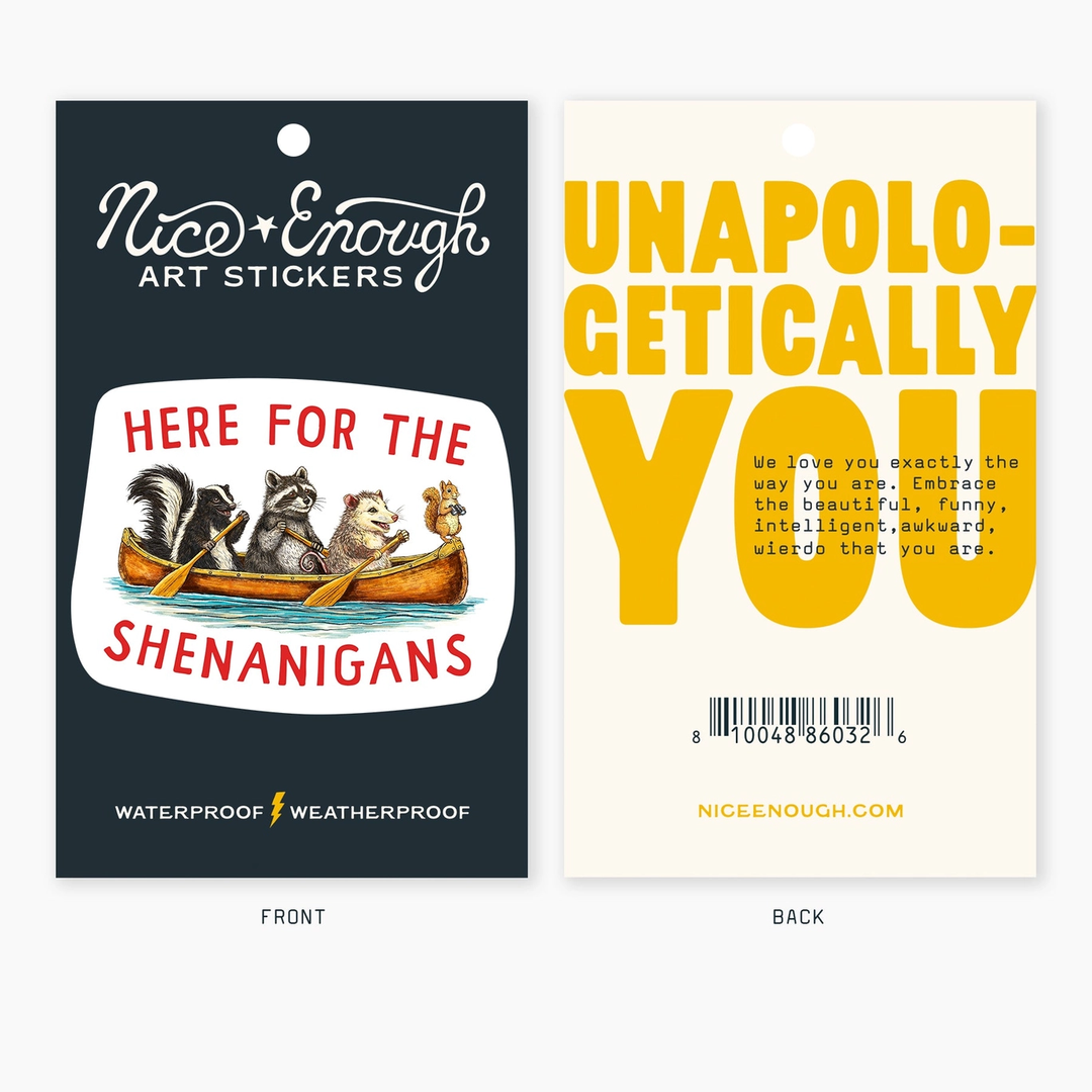 Shenanigans - 3" Art Sticker