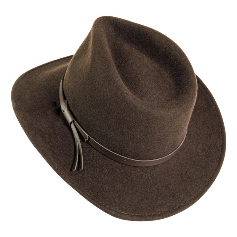 American Hat Makers Pathfinder Crushable Wool Felt Outback Hat