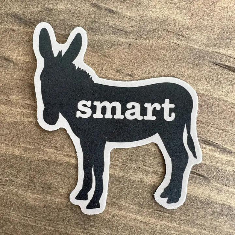 208 Tees Sticker Decal - Funny Donkey - Weatherproof | 3-3.5 inches