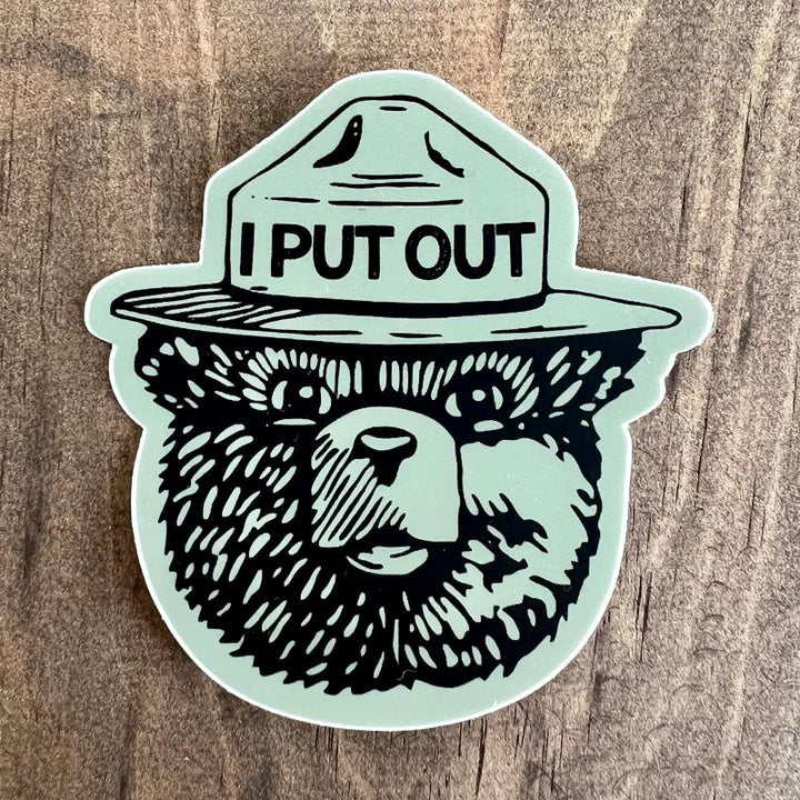208 Tees I Put Out Sticker | Firefighter Bear | Vinyl | 3-3.5 inches
