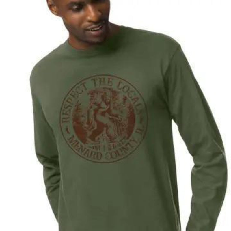 Squatchin’ Country “Respect the Locals” Bigfoot T-Shirt or Sweatshirt – Custom – Youth SM / T-Shirt