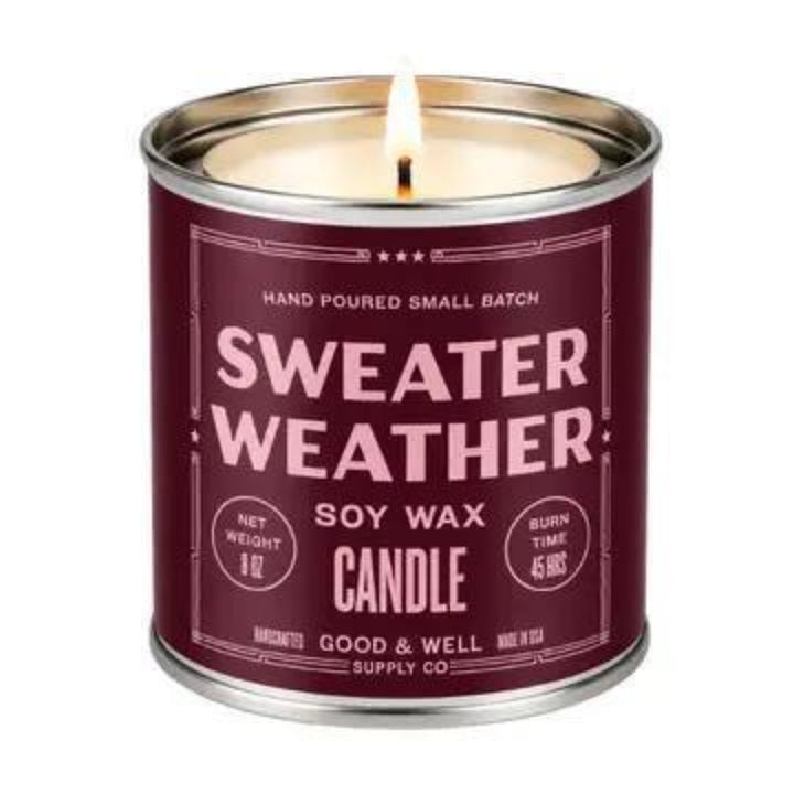 Good &amp; Well Supply Co. Sweater Weather Soy Candle - Holiday Collection | 1/2 Pint