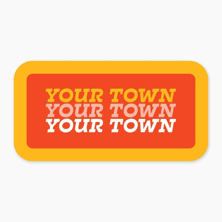 Your Town Lake Chelan Name Drop Sticker