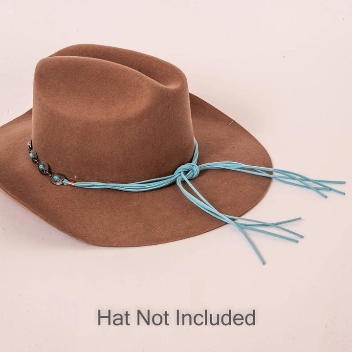 American Hat Makers Western Concho Hat Band - Style Nizhoni - Side view