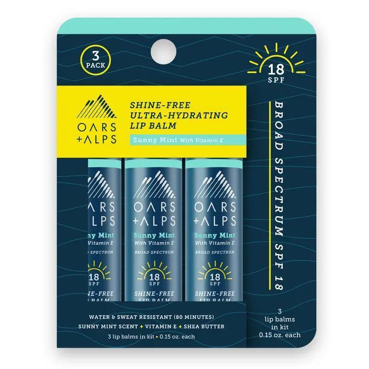 Oars + Alps Shine-Free SPF 18 Lip Balm – Sunny Mint