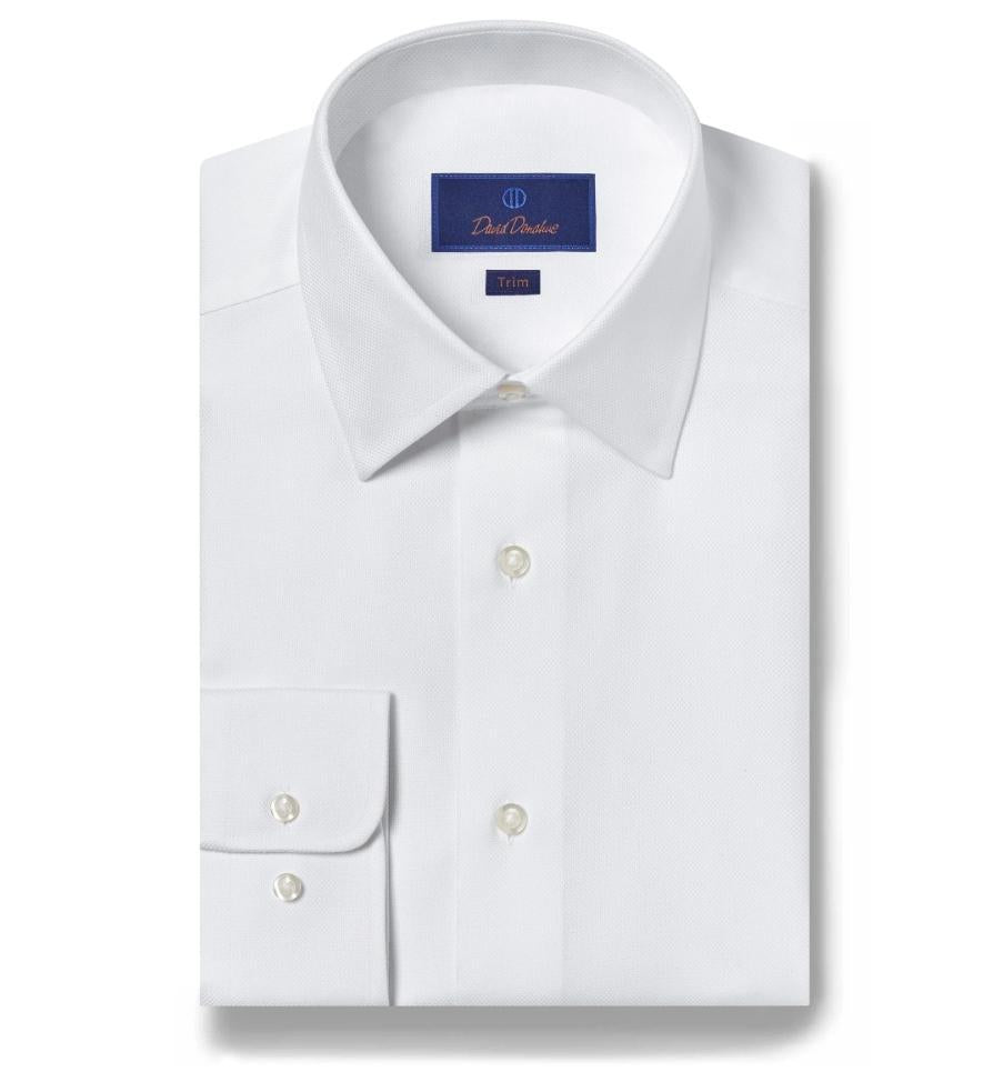 David Donahue Royal Oxford Trim Fit Dress Shirt
