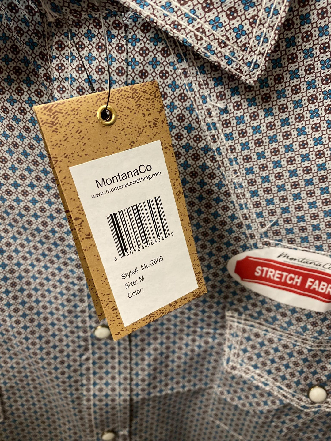 Montana Co LS Stretch Triple Needle Stitch