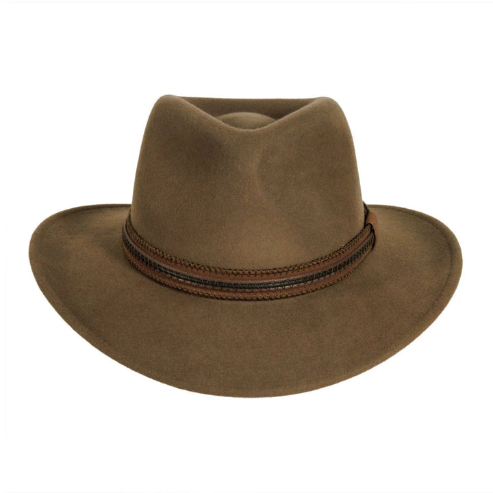 American Hat Makers Zion Crushable Wool Felt Outback Hat