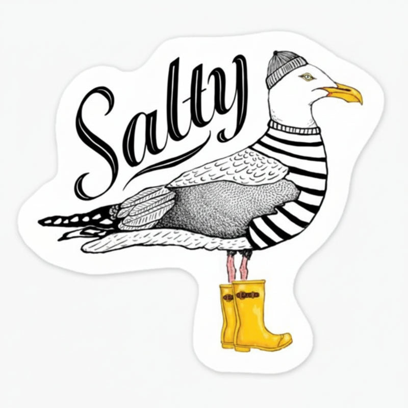 Nice Enough Sticker Salty 3" Art Sticker