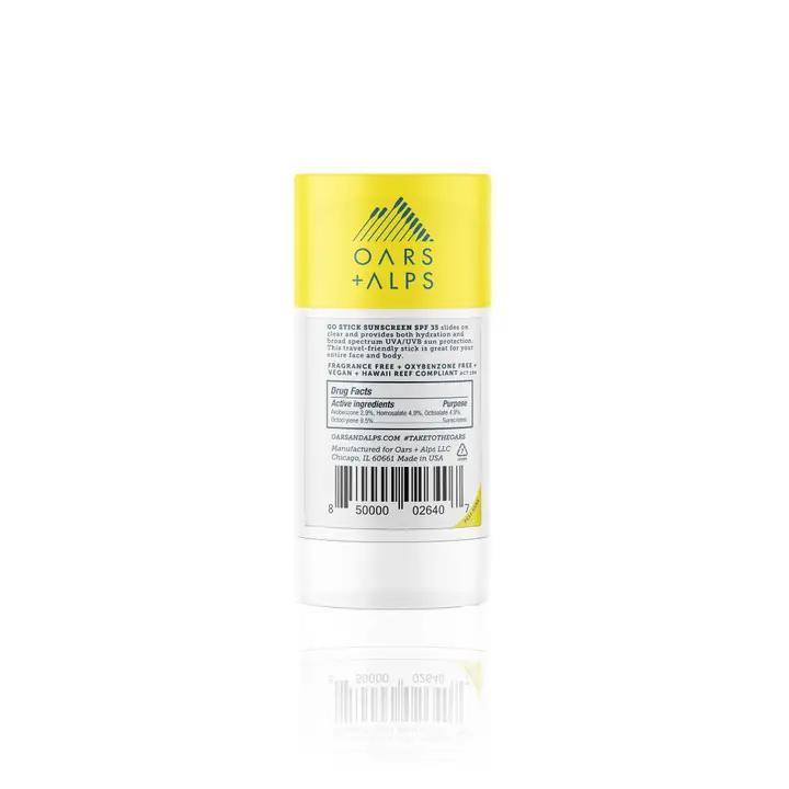Oars + Alps Go Stick Clear SPF 35 Face Sunscreen Stick