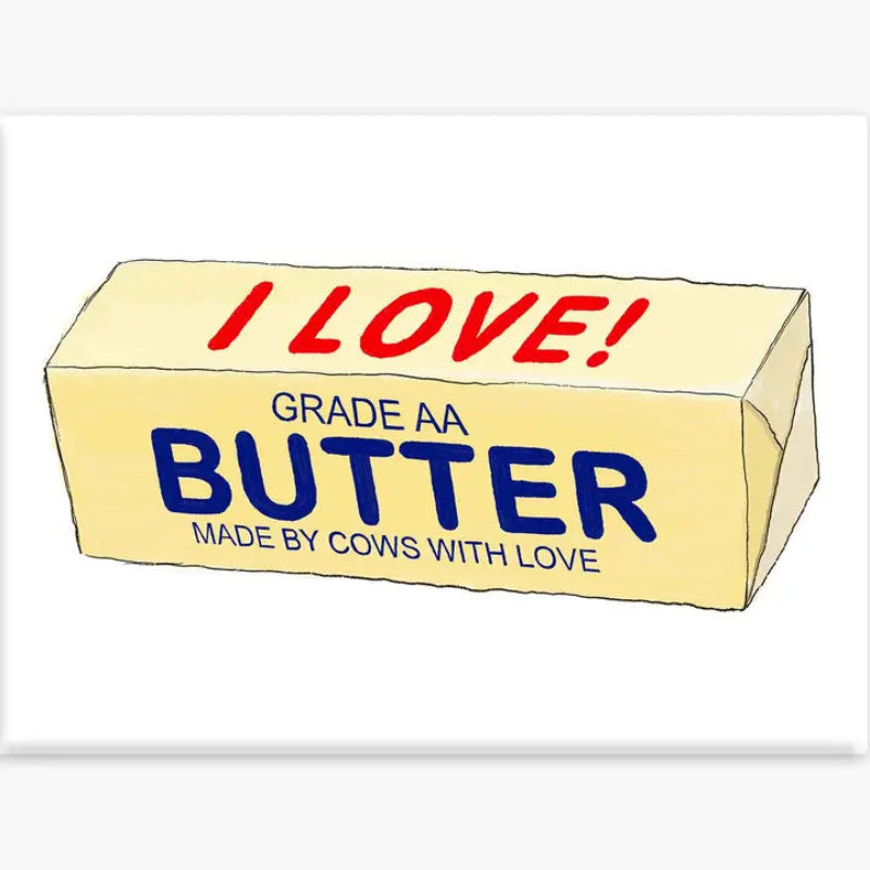 Nice Enough Sticker Butter Magnet