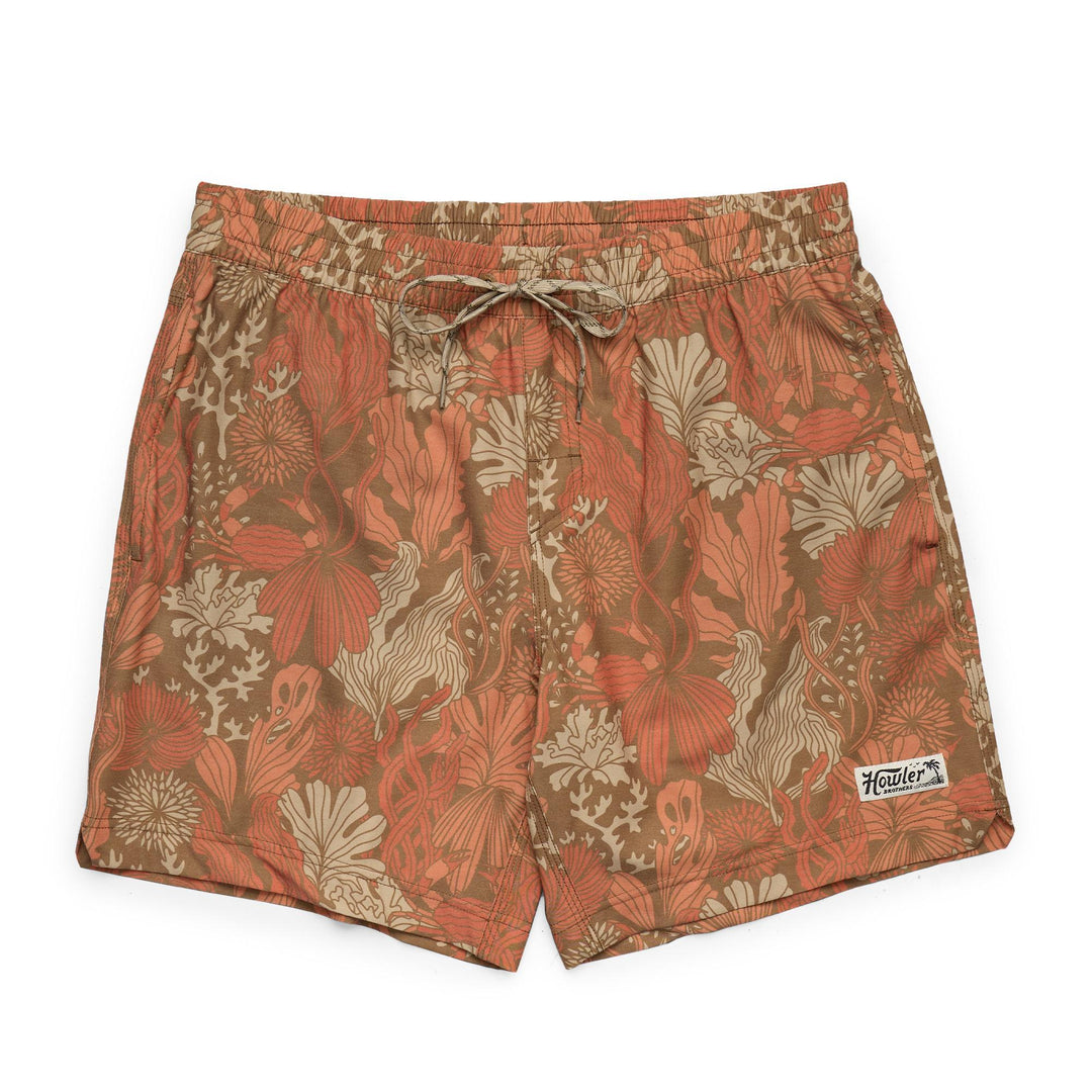 Deep Set Boardshorts - Reef Madness : Tangerine