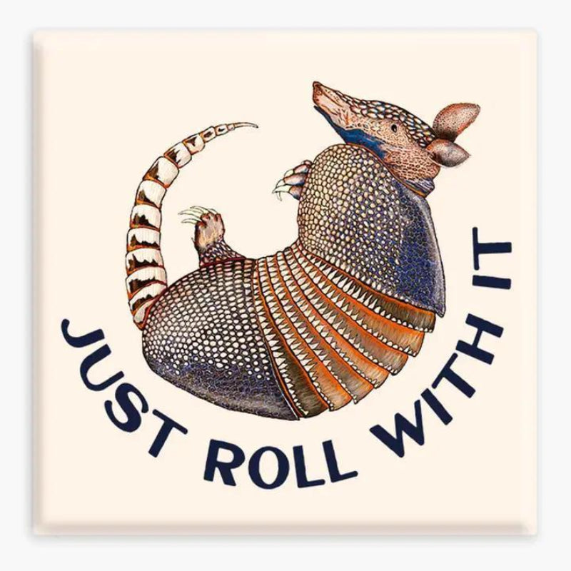 Nice Enough Sticker Armadillo Magnet