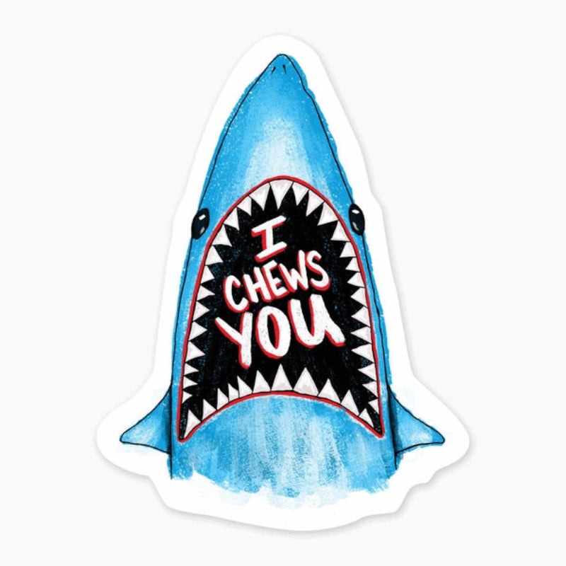 Nice Enough Sticker Chews You 3" Art Sticker