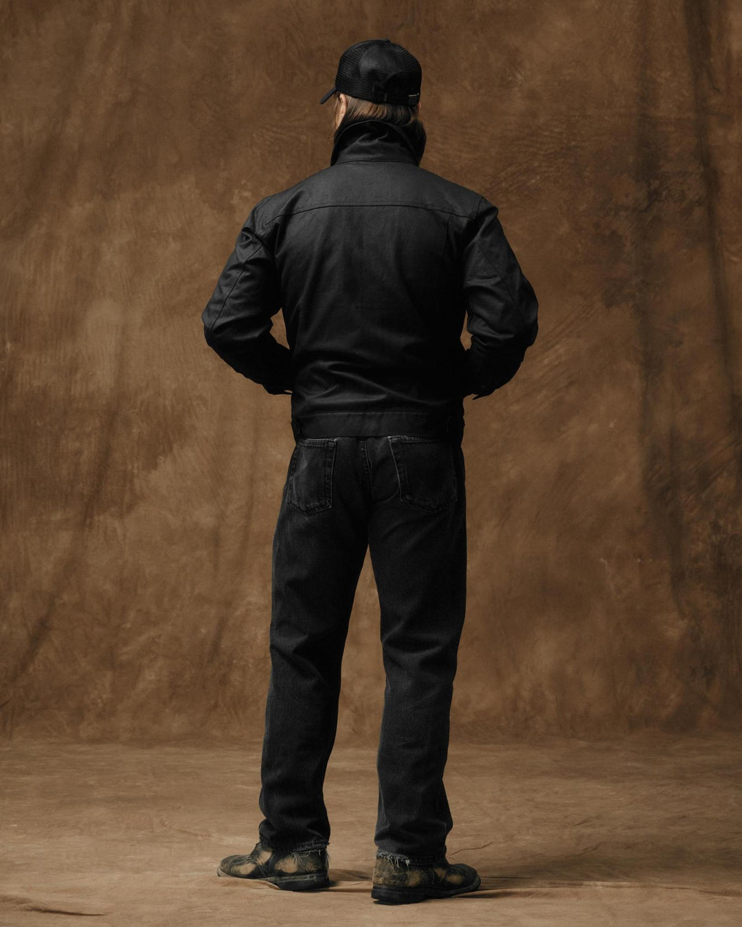 Tin Cloth Short Lined Cruiser Jacket - Black