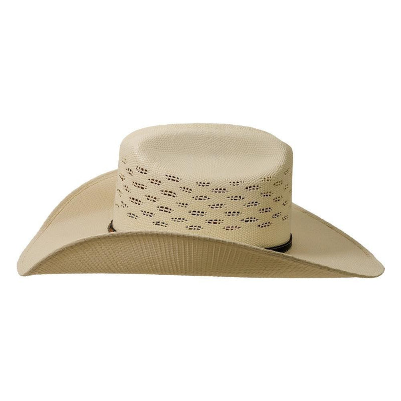 American Hat Makers New Western Cowboy Straw Hat - Style Coyote - Side  View