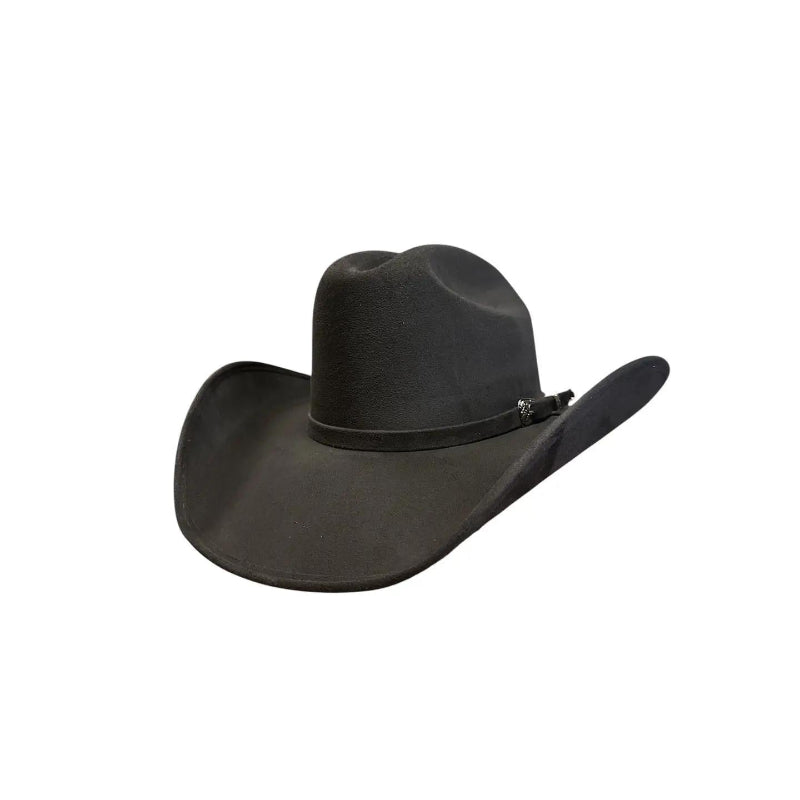 American Hat Makers New Cowboy Faux Suede Hat - Style Dutch | Black