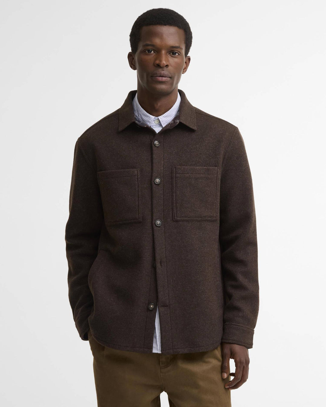 Barbour Marlow Tailored Wool Blend Overshirt