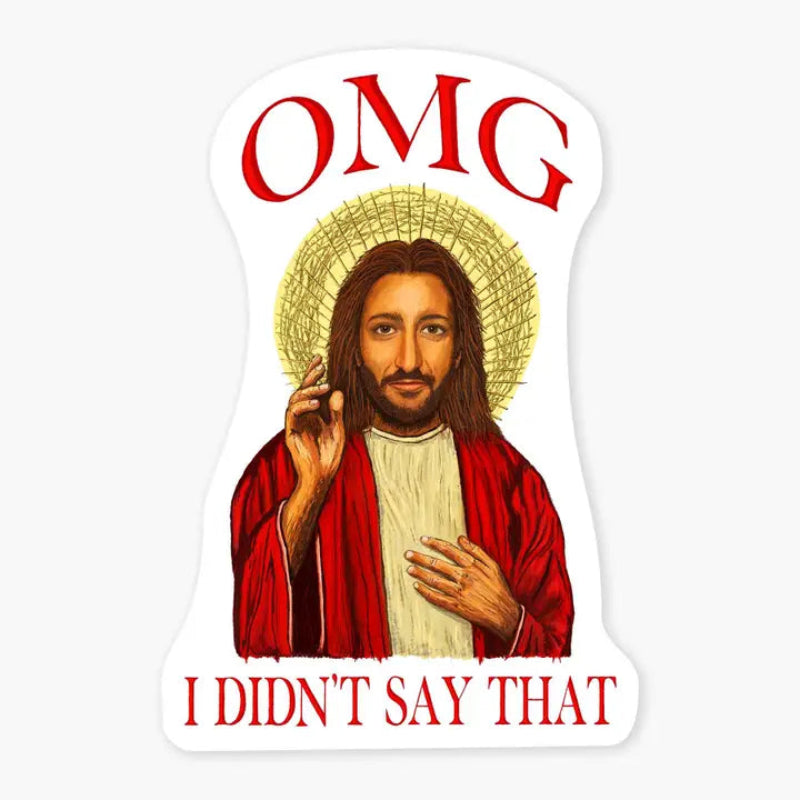 Nice Enough Sticker OMG 3" Art Sticker