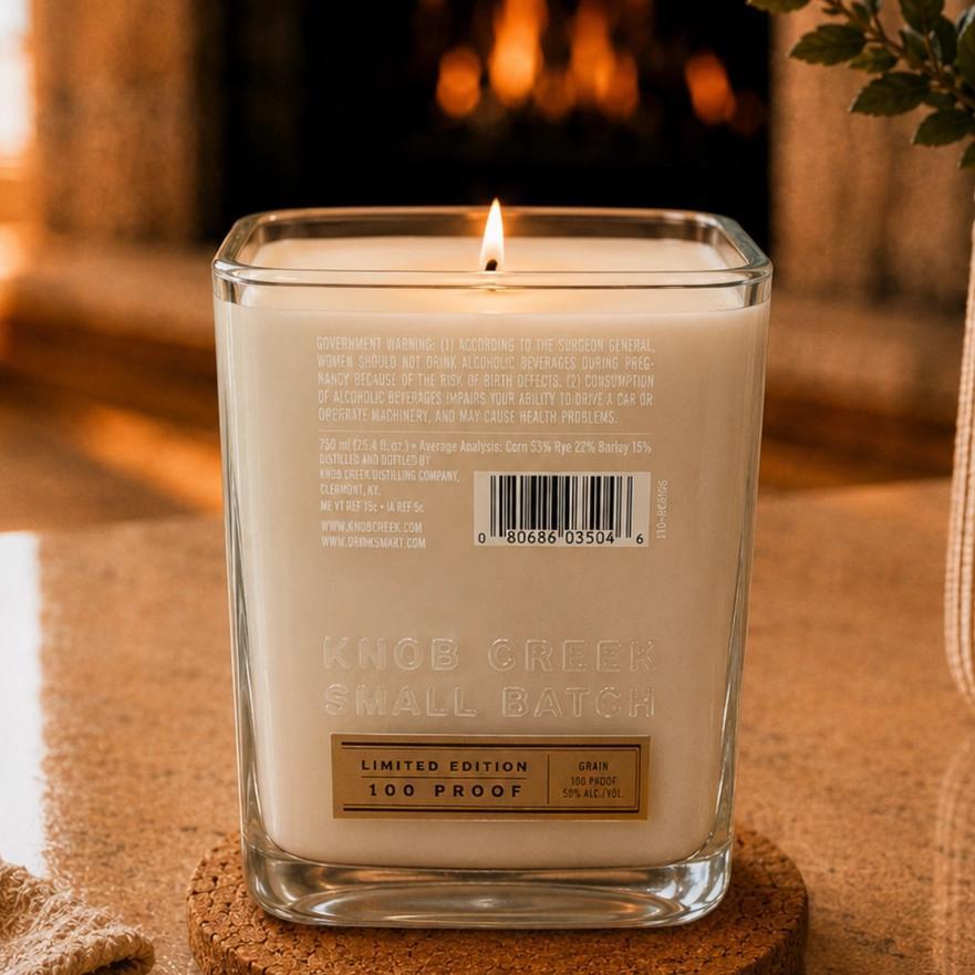 Last Call Bottle Co Knob Creek® 15 Year Bourbon Bottle Candle 20 oz