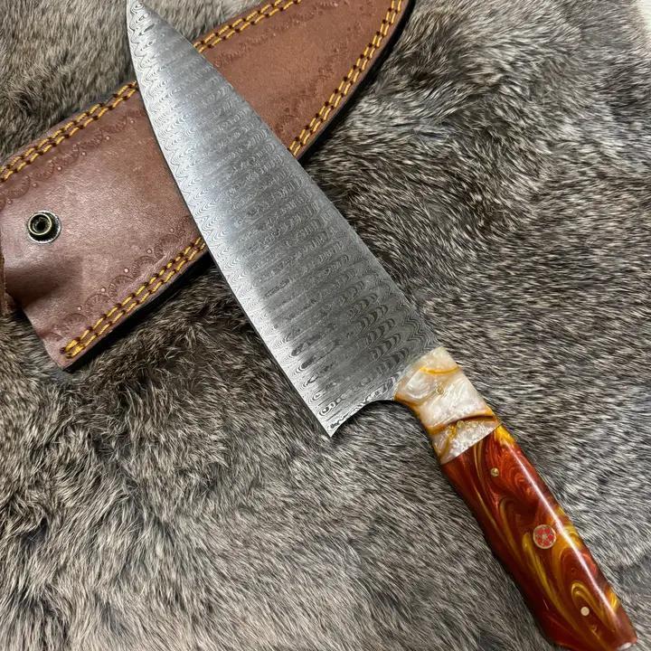 Titan Damascus Custom Chef Knife