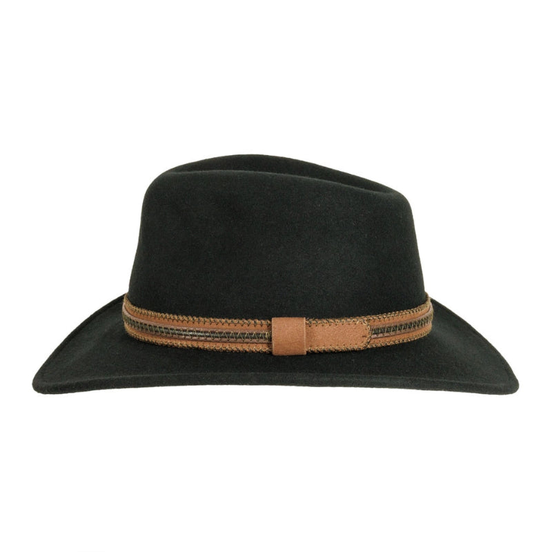 American Hat Makers Zion Crushable Wool Felt Outback Hat