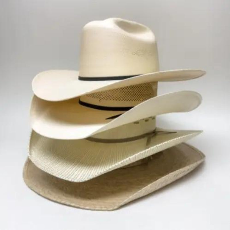 American Hat Makers Straw/Palm Assorted Western Cowboy Hats (Prepack of 12)
