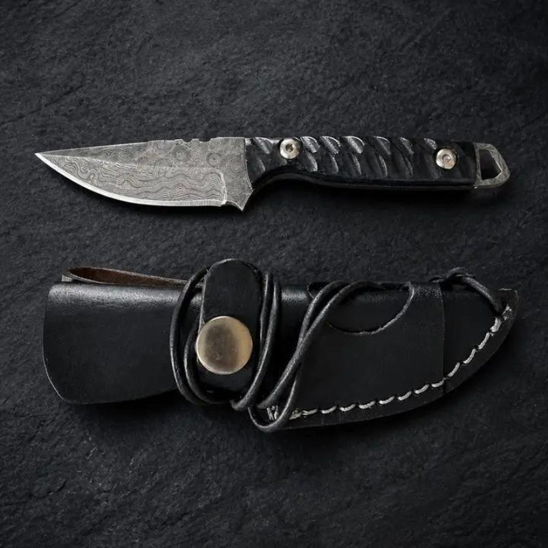 Titan International Titan "Shadow Scale" Damascus Hunting Knife