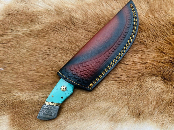 Azure Fusion Damascus Steel Utility Knife