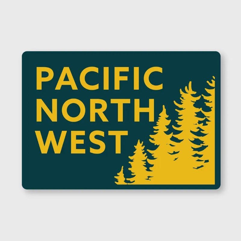Pike Street Press Treeline PNW Sticker | 3.25" x 2.25"