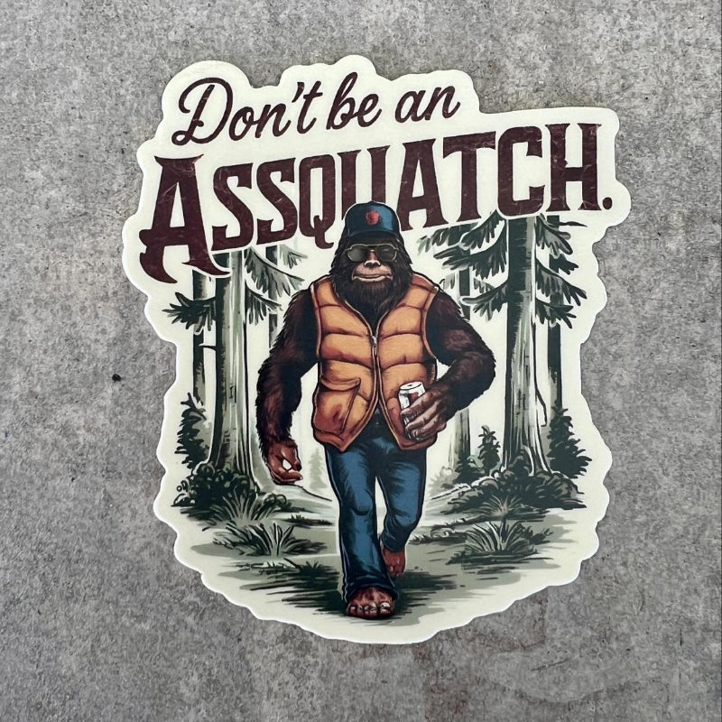 208 Tees Bigfoot Sticker - Weatherproof - 3.5 Inch | 3-3.5 inches