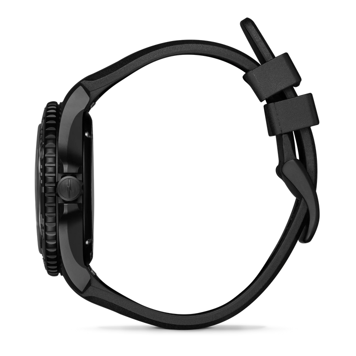 Gift Set - 43mm Ceramic Monster Watch, Black Rubber Strap