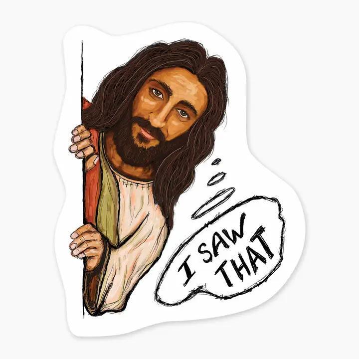 I Saw That - 3" Art Sticker