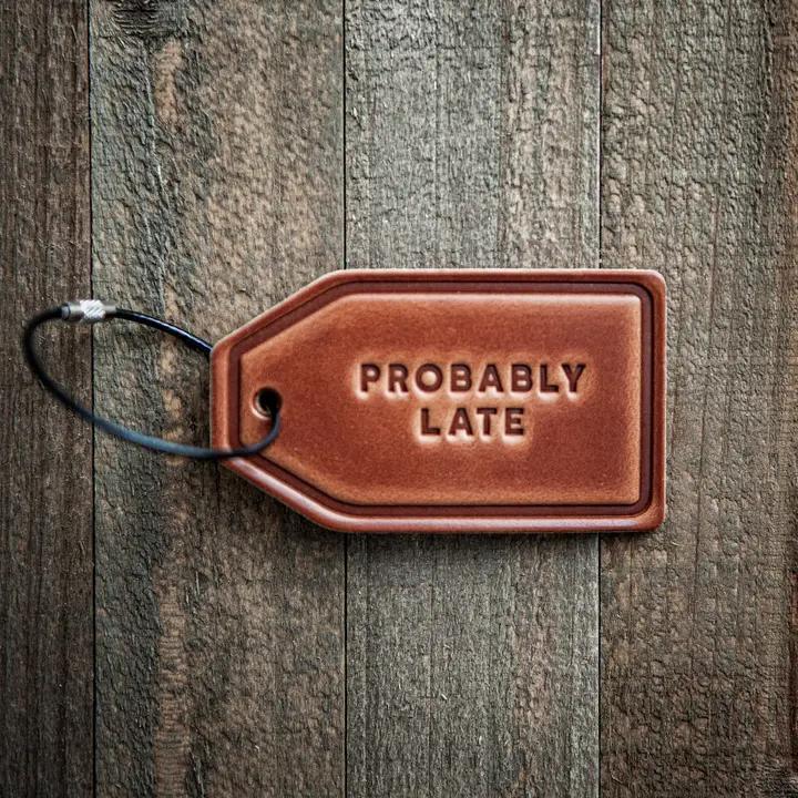Sugarhouse Leather Luggage Tag
