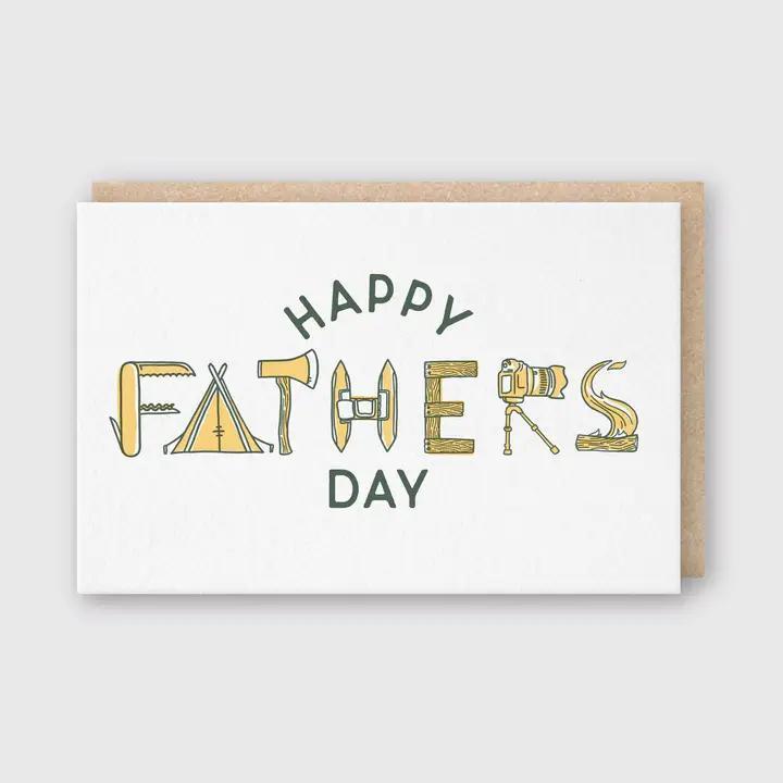 Letterpress Dad Greeting Card – Father&